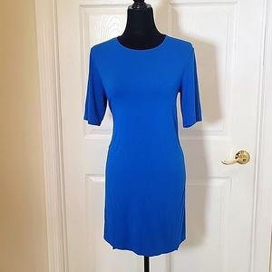 Eileen Fisher little blue t-shirt dress size Small